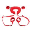 1 Set; BDSM Bed Restraints Kit; Wrist Leg Restraint System; Hand & Ankle Cuffs Bed Restraints Sex Bondage; Position Support Sling; Adjustable